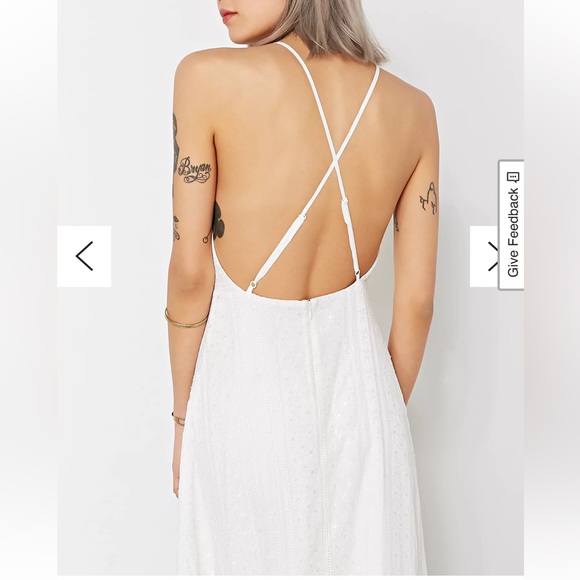 Kimchi Blue Maxi Dress Size Small Urban Outfitters White Wedding Bridal - Picture 3 of 16